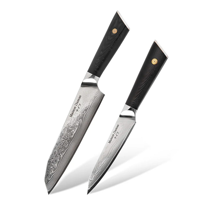 Set couteau santoku et utilitaire - Collection Yoko - Maison Damas